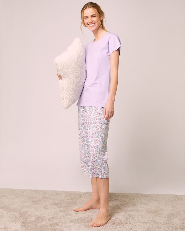 Cotton Cropped Pyjama Set