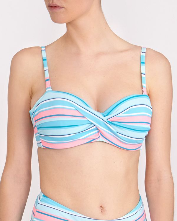 Ibiza Stripe Bandeau Bikini