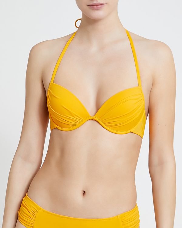 Ruched Underwired Bikini Top