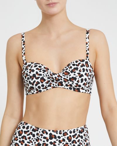 Leopard Bandeau Bikini Top thumbnail