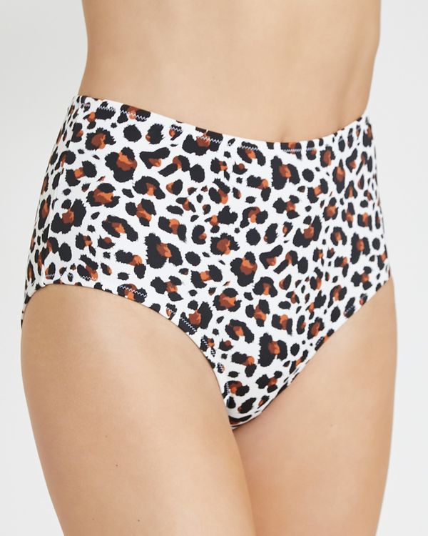 Leopard High Waist Bikini Bottoms
