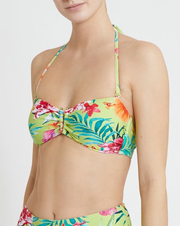 Tropical Bandeau Bikini Top