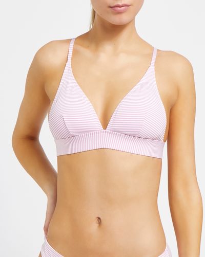 Seersucker Bikini Top