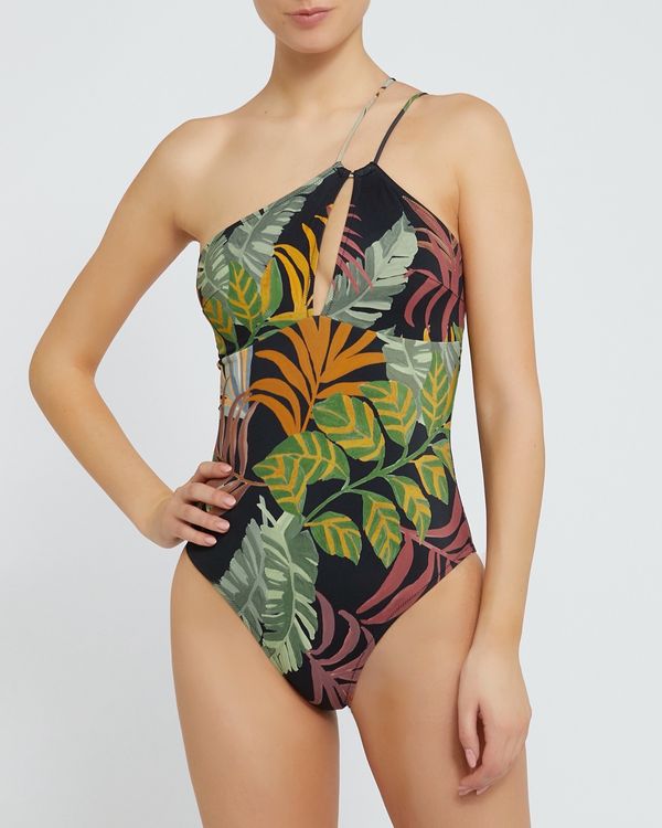 Cut Out Printed Swimsuit