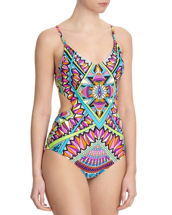 Tribal Cut Out Swimsuit