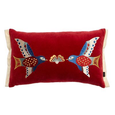 Carolyn Donnelly Eclectic Embroidered Boudoir Cushion thumbnail