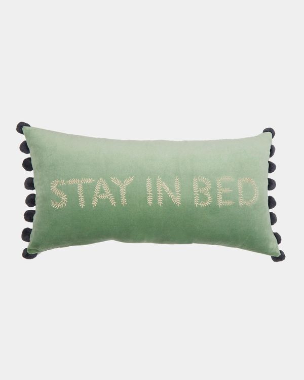 Carolyn Donnelly Eclectic Stay In Bed Velvet Cushion