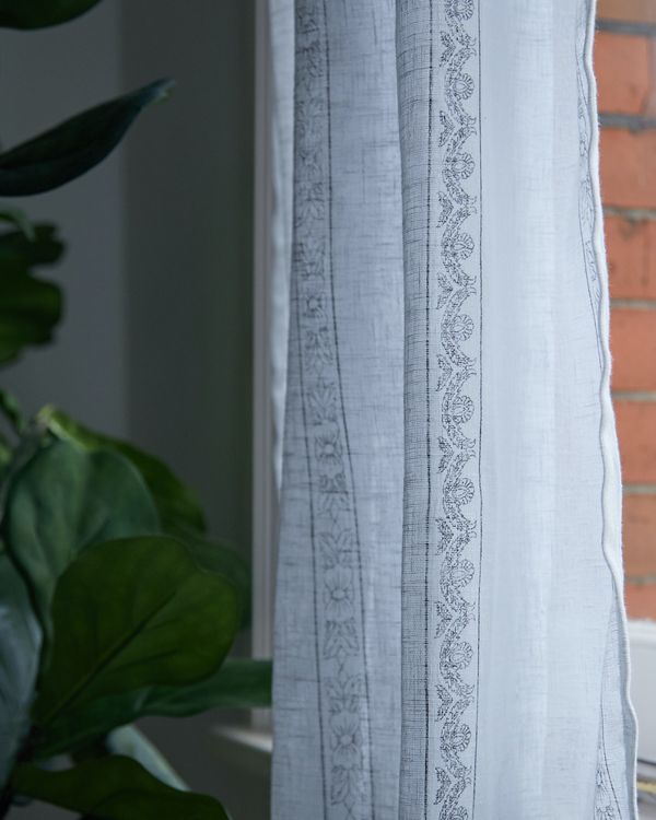 Carolyn Donnelly Eclectic Printed Voile Curtain