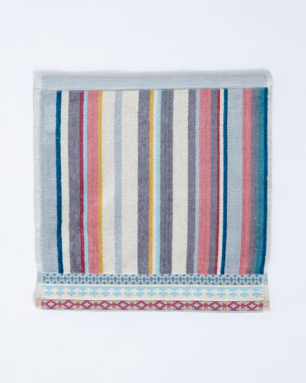 Carolyn Donnelly Eclectic Border Stripe Face Cloth