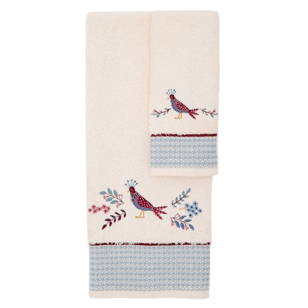 Carolyn Donnelly Eclectic Elisa Embroidered Guest Towel