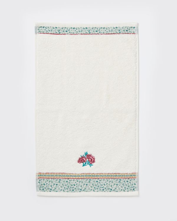 Carolyn Donnelly Eclectic Cheetah Embroidered Guest Towel