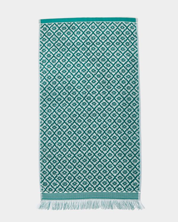 Carolyn Donnelly Eclectic Tile Fringe Towel