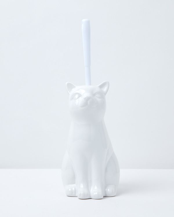 Carolyn Donnelly Eclectic Cat Toilet Brush Holder