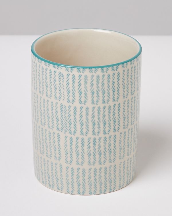 Carolyn Donnelly Eclectic Chevron Ceramic Tumbler