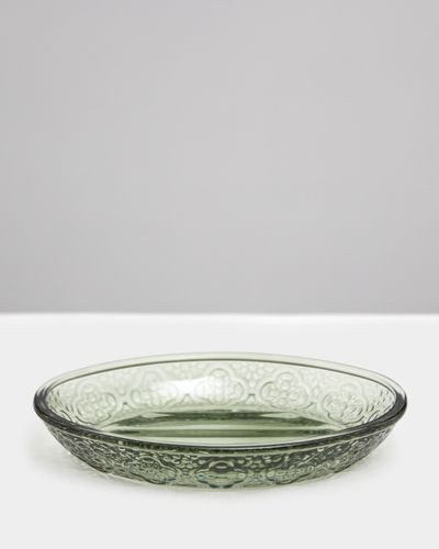 Carolyn Donnelly Eclectic Embossed Glass Soap Dish