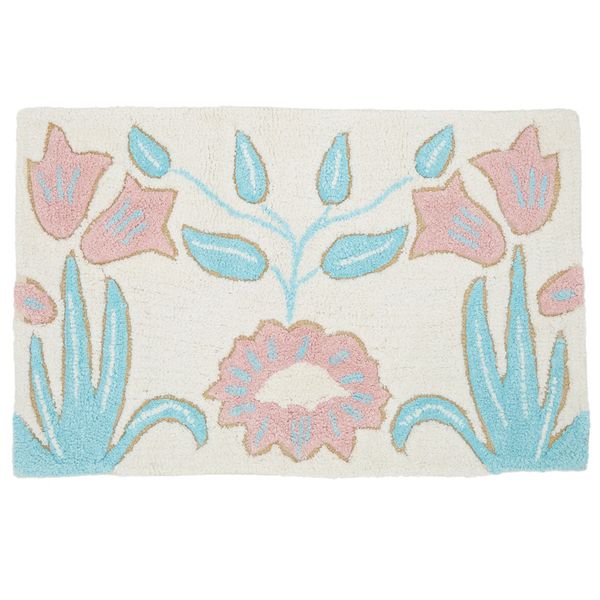 Carolyn Donnelly Eclectic Lurex Embroidered Bath Mat