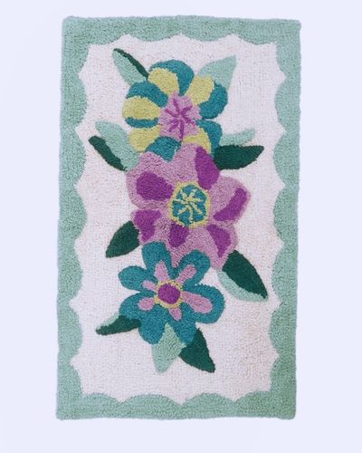 Carolyn Donnelly Eclectic Floral Tufted Bathmat