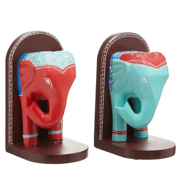 Carolyn Donnelly Eclectic Set Of Elephant Bookends