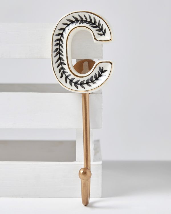 Carolyn Donnelly Eclectic Alphabet Ceramic Hook