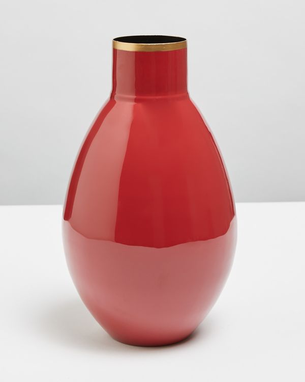 Carolyn Donnelly Eclectic Large Enamel Vase