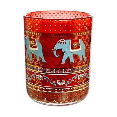 Carolyn Donnelly Eclectic Elephant Print Candle thumbnail