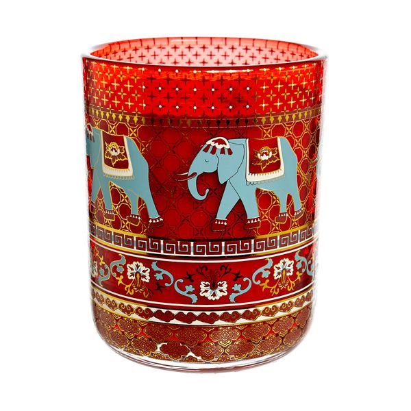 Carolyn Donnelly Eclectic Elephant Print Candle