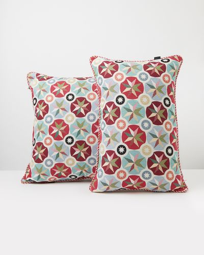 Carolyn Donnelly Eclectic Geo Starburst Cushion thumbnail