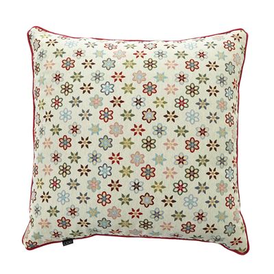 Carolyn Donnelly Eclectic Geo Floral Cushion thumbnail