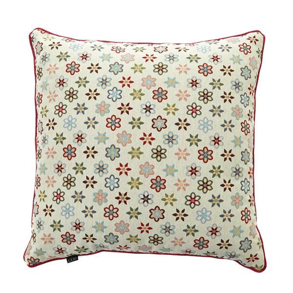 Carolyn Donnelly Eclectic Geo Floral Cushion