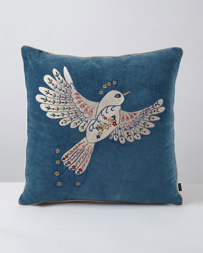 Carolyn Donnelly Eclectic Embroidered Bird Cushion thumbnail