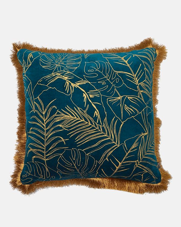 Carolyn Donnelly Eclectic Leaf Design Cushion