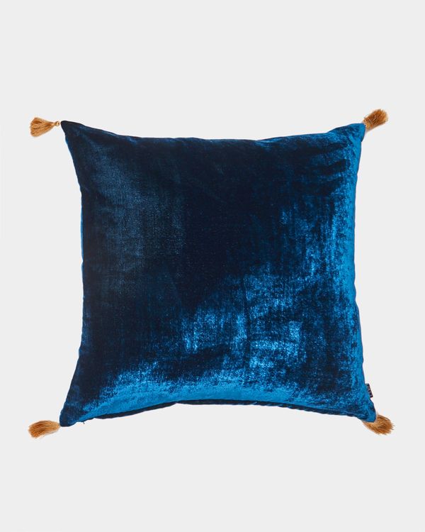 Carolyn Donnelly Eclectic Tassel Velvet Cushion