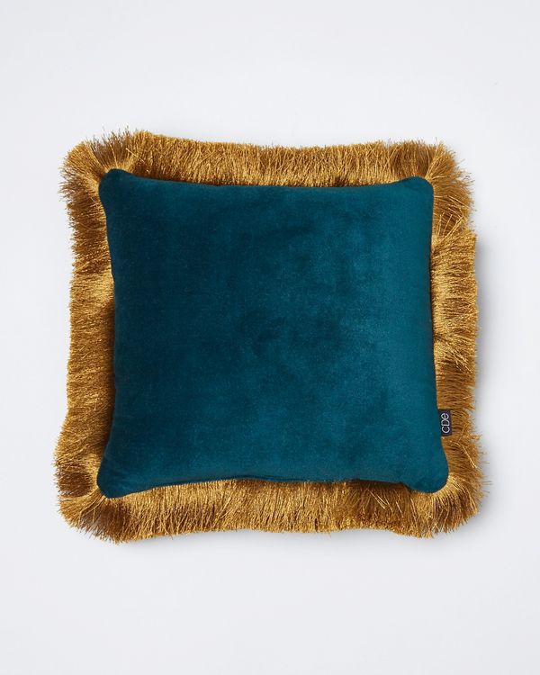 Carolyn Donnelly Eclectic Scatter Cushion With Fringing