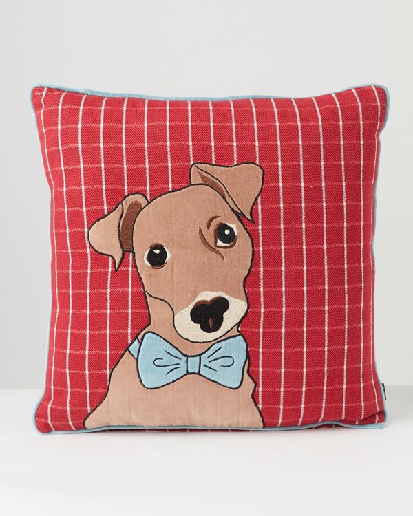 Carolyn Donnelly Eclectic Tweed Panel Dog Cushion