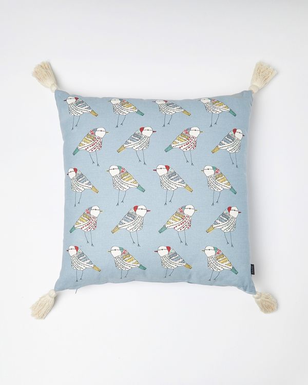 Carolyn Donnelly Eclectic All-Over Print Bird Cushion