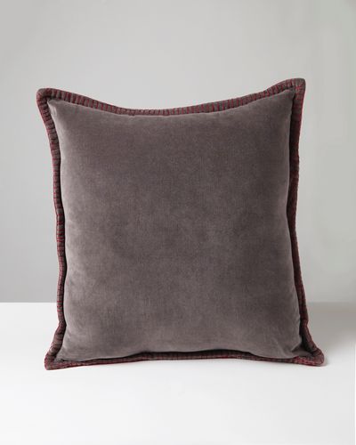 Carolyn Donnelly Eclectic Velvet Blanket Stitch Cushion thumbnail
