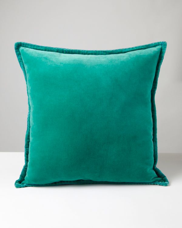 Carolyn Donnelly Eclectic Velvet Blanket Stitch Cushion