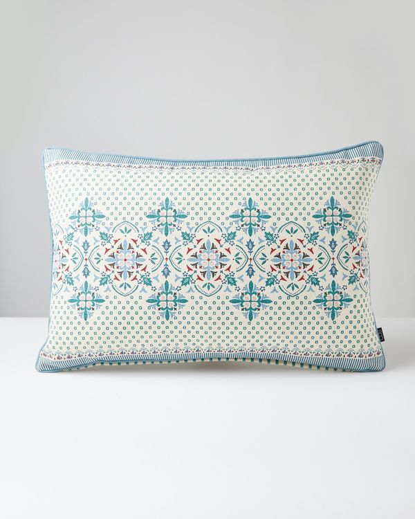 Carolyn Donnelly Eclectic Rectangle Geo Heavy Cotton Cushion