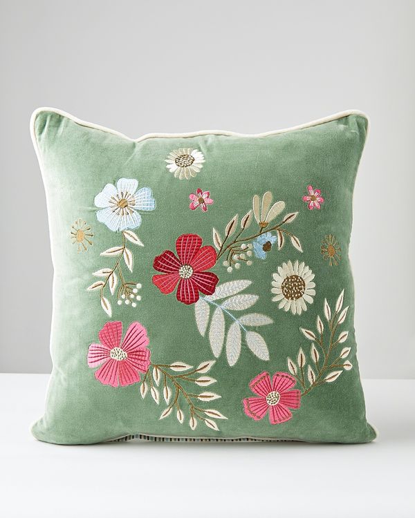 Carolyn Donnelly Eclectic Bloom Square Cushion