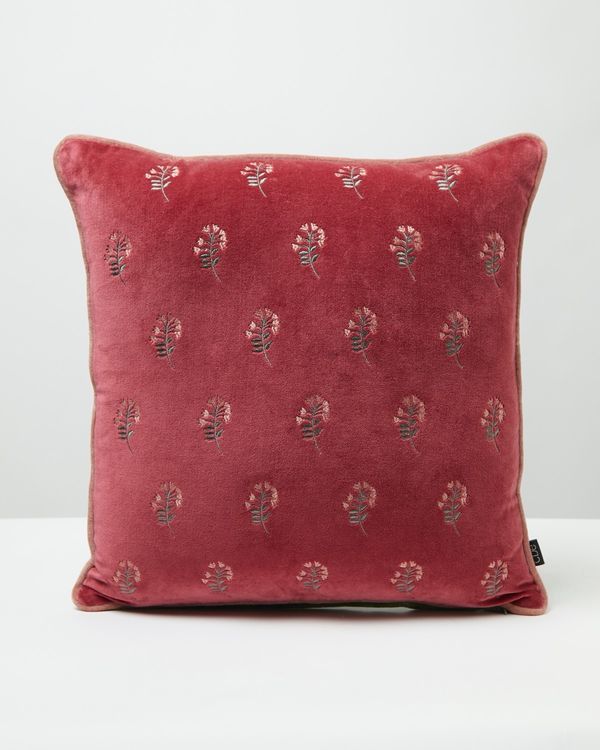 Carolyn Donnelly Eclectic Ditsy Velvet Cushion