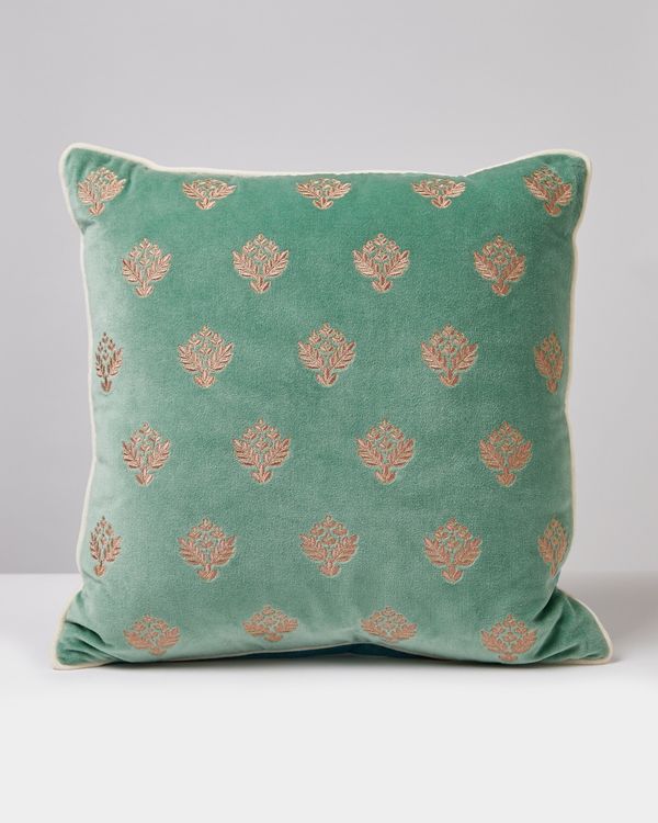 Carolyn Donnelly Eclectic Fleur Velvet Cushion