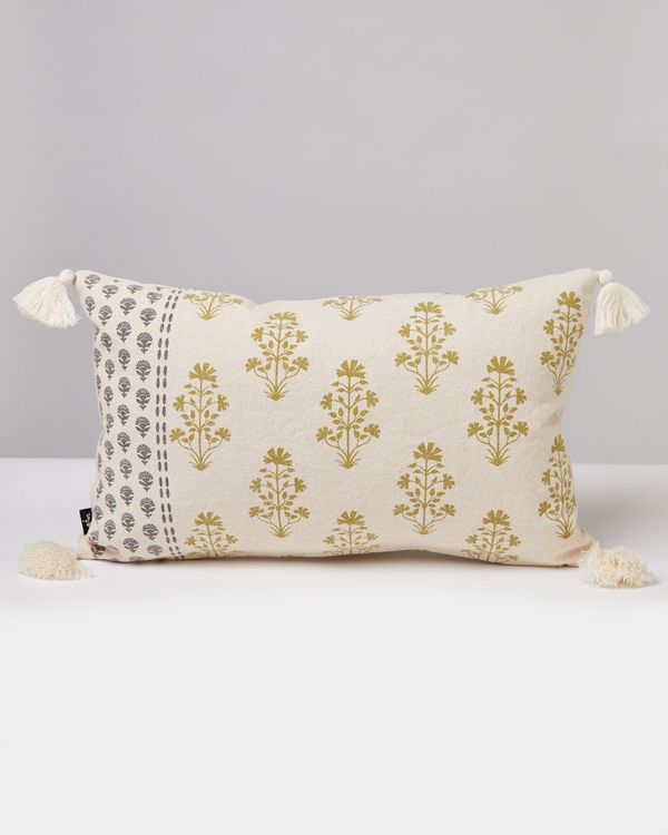 Carolyn Donnelly Eclectic Block Print Rectangular Cushion