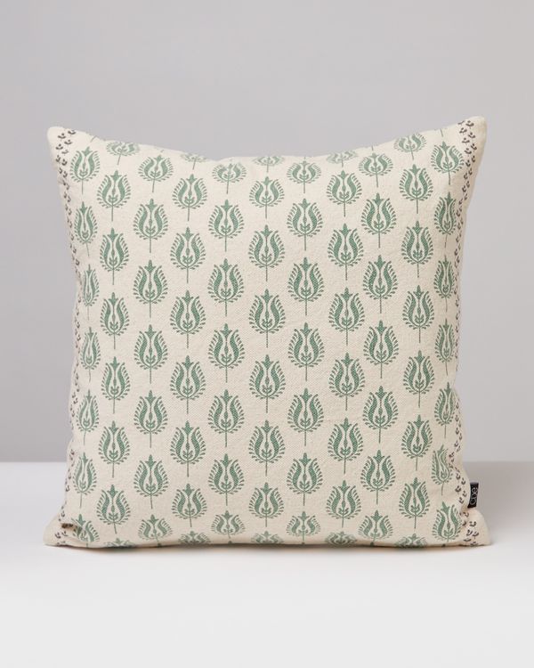 Carolyn Donnelly Eclectic Block Print Square Cushion