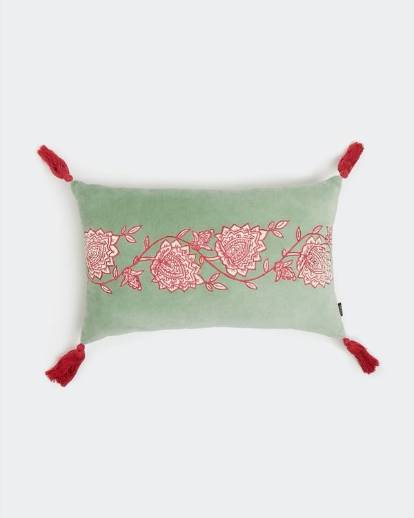 Carolyn Donnelly Eclectic Velvet Tassel Cushion