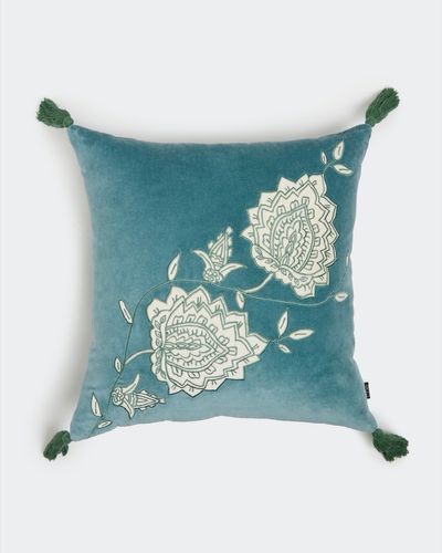 Carolyn Donnelly Eclectic Velvet Applique Cushion