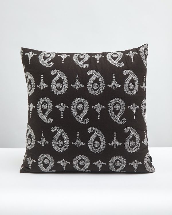Carolyn Donnelly Eclectic Quilted Paisley Cushion