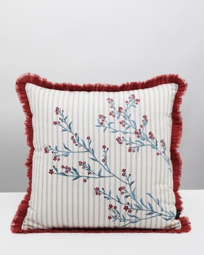 Carolyn Donnelly Eclectic Floral Frill Cushion thumbnail