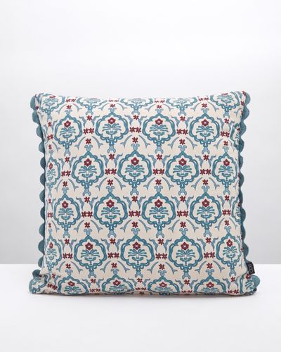 Carolyn Donnelly Eclectic Printed Scallop Cushion