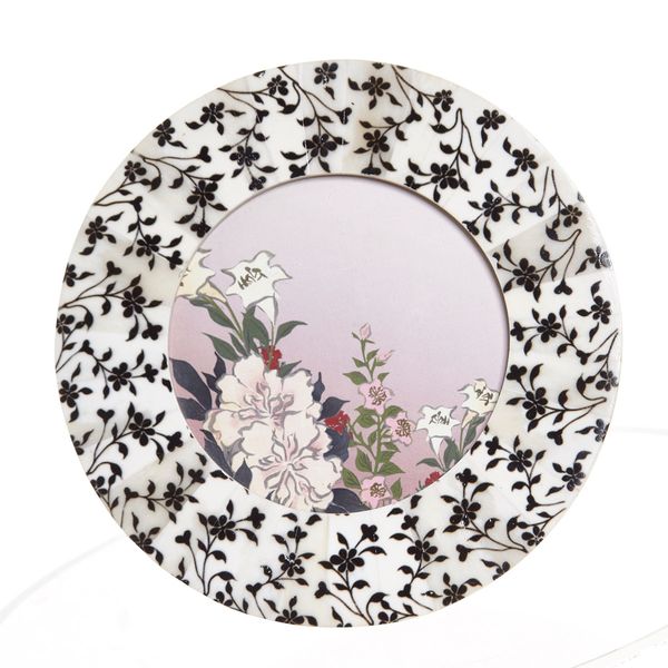 Carolyn Donnelly Eclectic Round Floral Frame