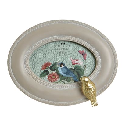Carolyn Donnelly Eclectic Oval Bird Frame thumbnail